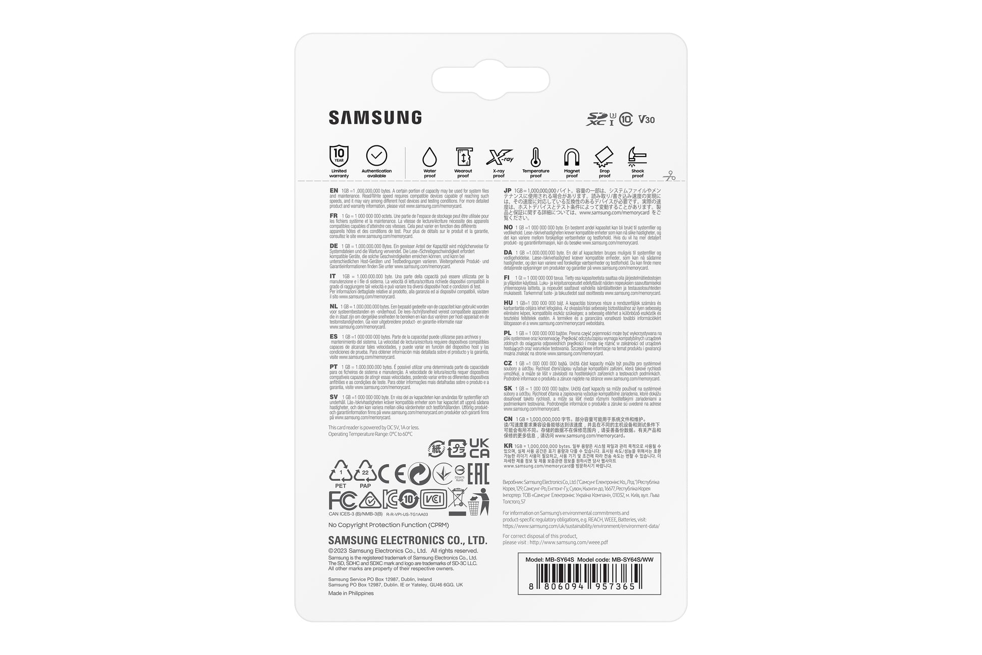 Samsung PRO Ultimate SDXC 64 GB – UHS-I, U3, V30, 200/130 MB/s