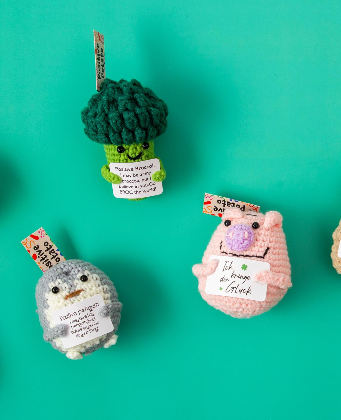 I am Creative Plüschtier Brokkoli – 10 cm – grün