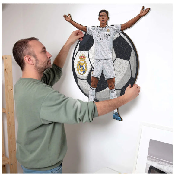 Iconic Puzzles Puzzle Jude Bellingham (Real Madrid) – 150 Teile – 27,0 × 30,0 cm – ab 10 J. – Holz