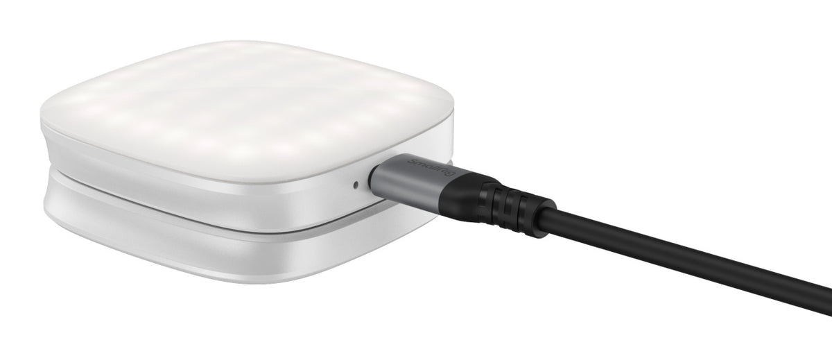 SmallRig Vibe P48 – Selfie-Licht – dimmbar, 2700–5600 K, Akku 850 mAh – für Smartphone – Weiss