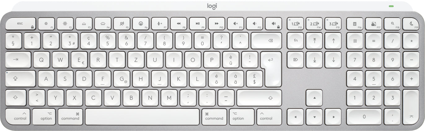 Logitech MX Keys S – Tastatur, kabellos (Bluetooth), CH-Layout (DE-CH) – für macOS