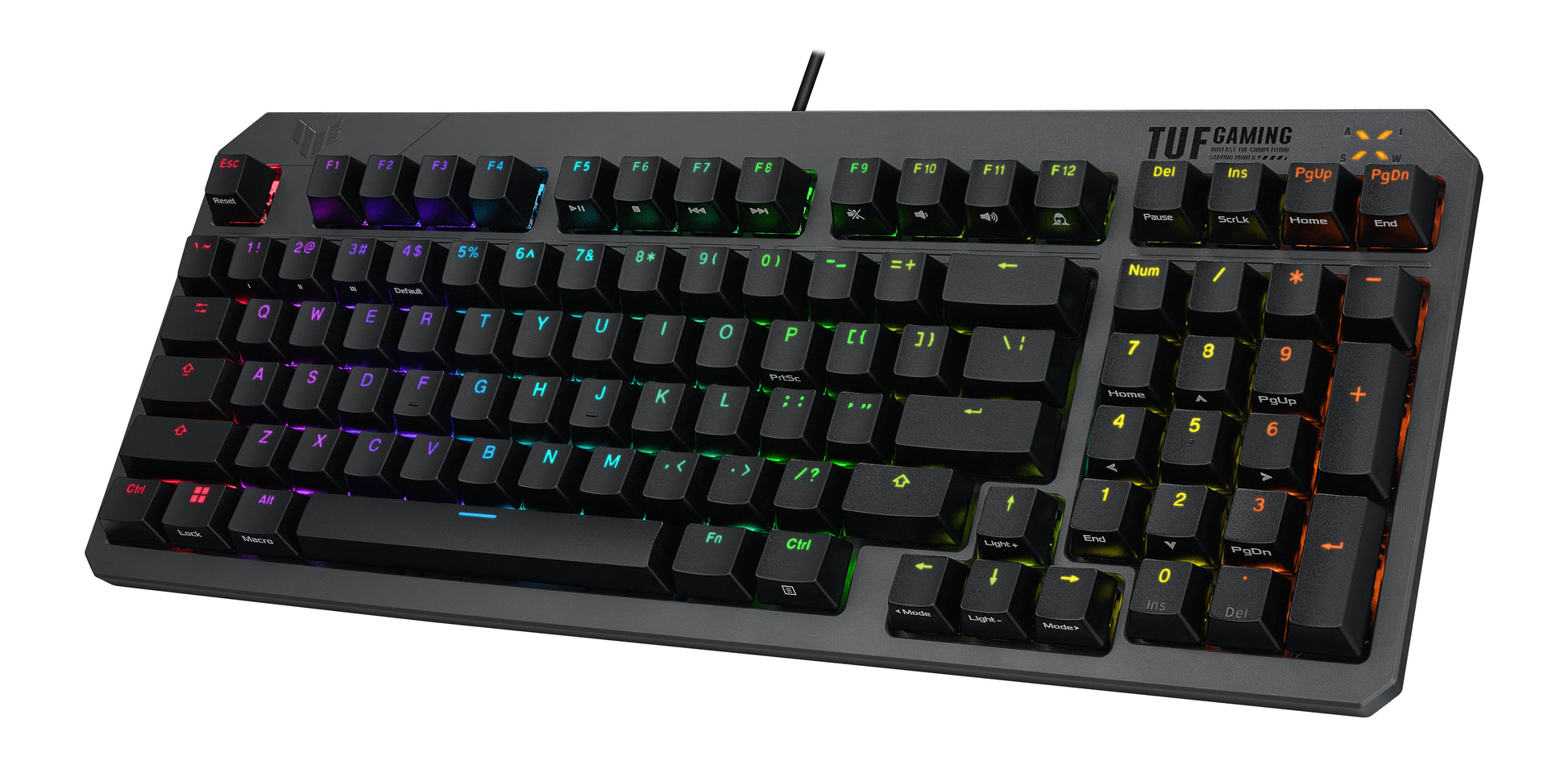 ASUS TUF Gaming K3 Gen II – Gaming-Tastatur – Mechanisch – Kabelgebunden, USB-A – RGB – Schwarz