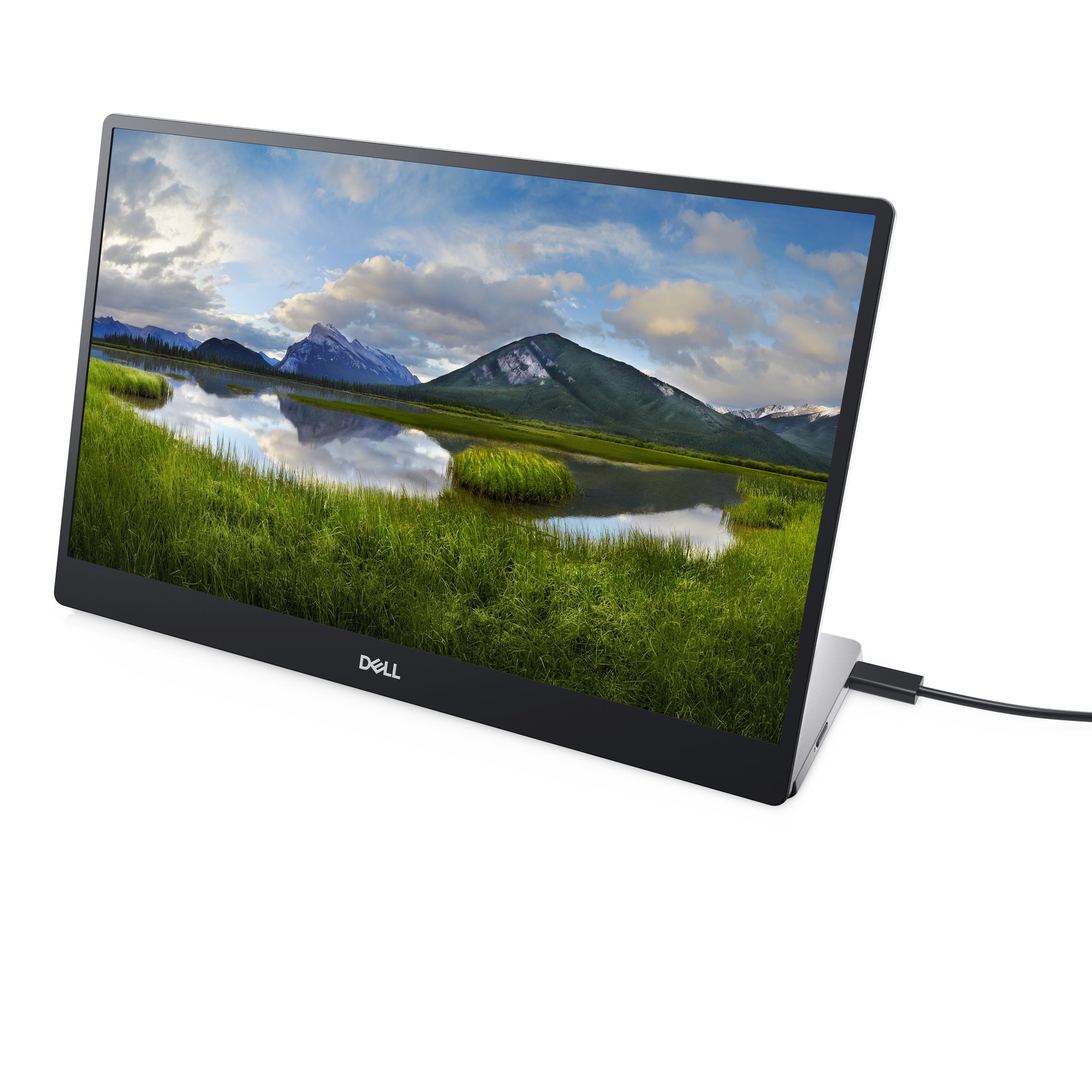DELL P1424H – Portabler Monitor, 14", IPS, 60 Hz, 300 cd/m², 2× USB-C (DP Alt Mode, PD 65W), Grau