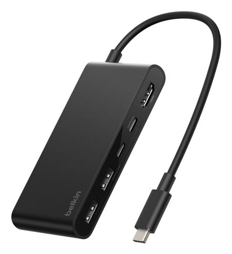 Belkin Connect Multiport-Adapter – USB-C, 1× HDMI, 2× USB-A, 2× USB-C, 100 W PD, für Windows/Mac/ChromeOS