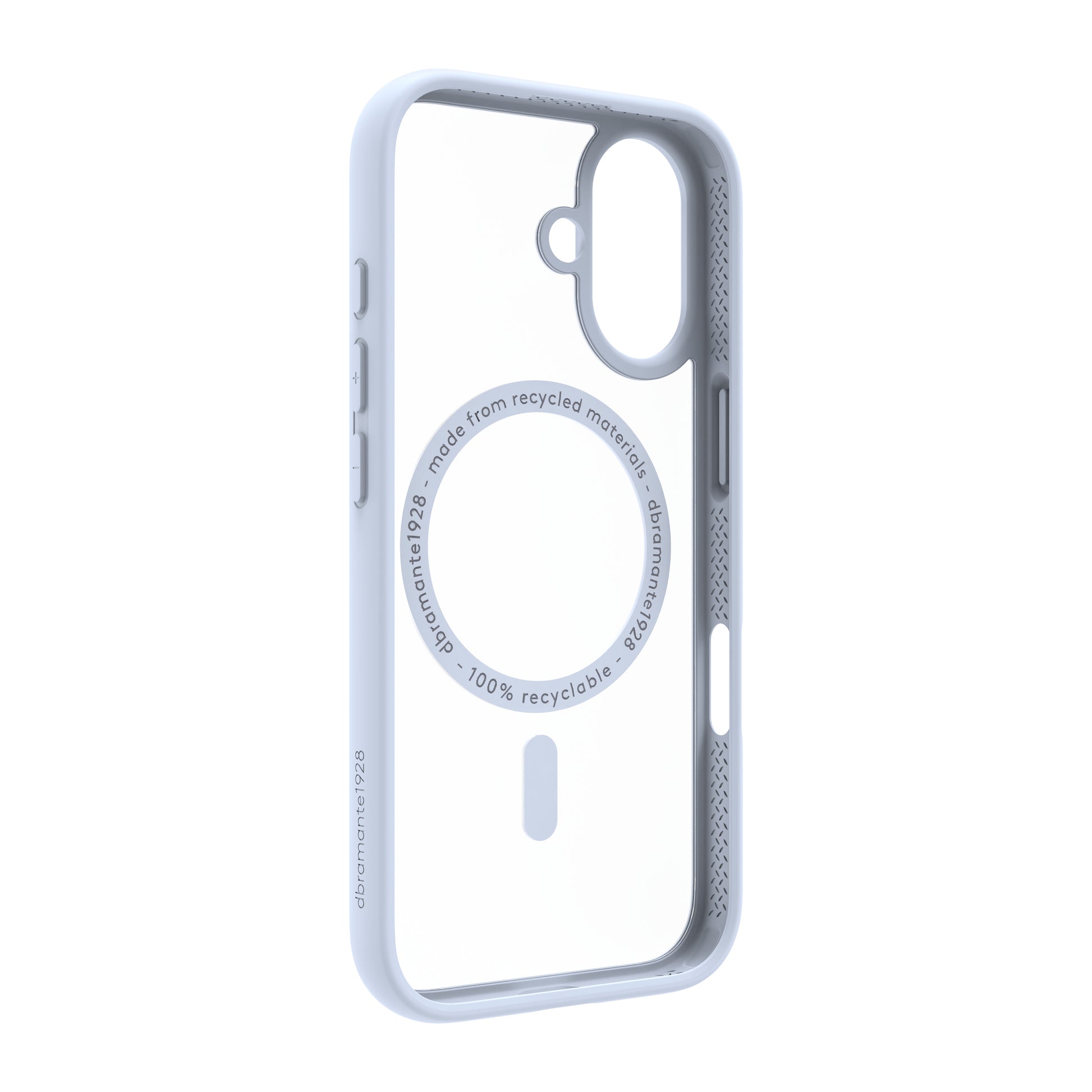 dbramante1928 Grenen MS Backcover – für Apple iPhone 17, Recycling-Kunststoff, Himmelblau, bis 2 m sturzsicher