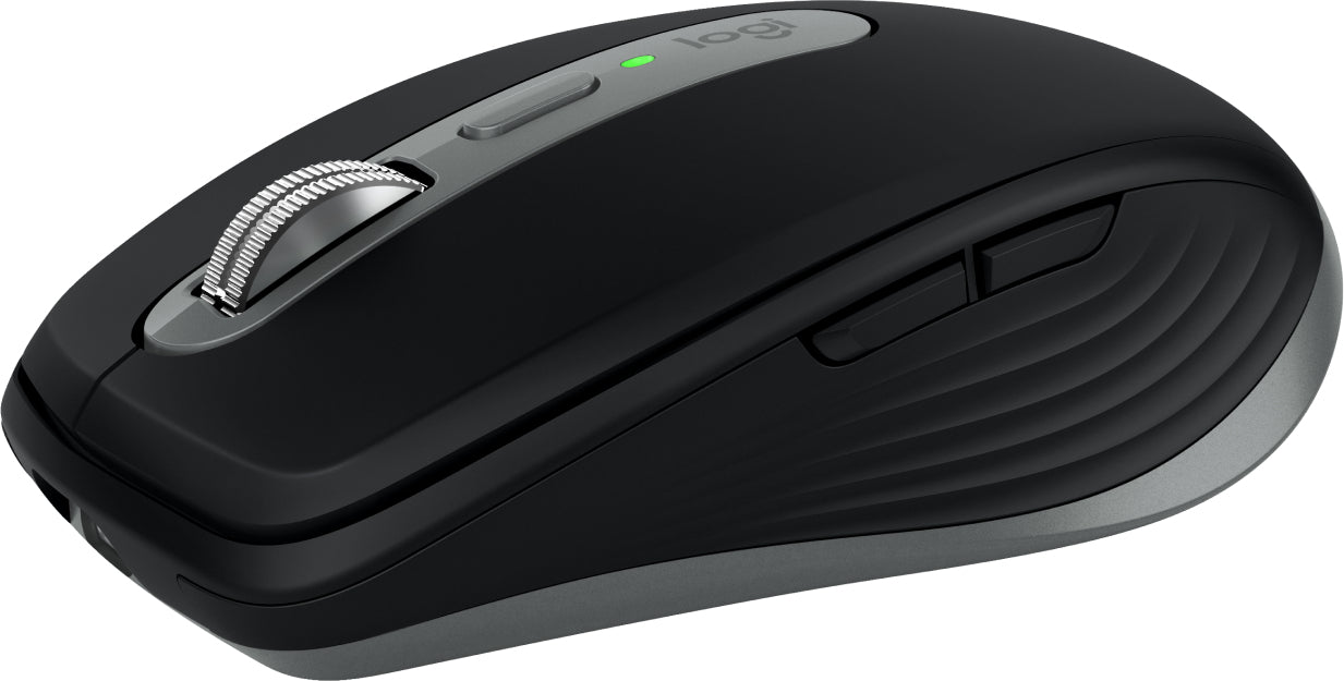 Logitech MX Anywhere 3S für Mac Mobile Maus – kabellos, aus recyceltem Kunststoff, schwarz/graphit