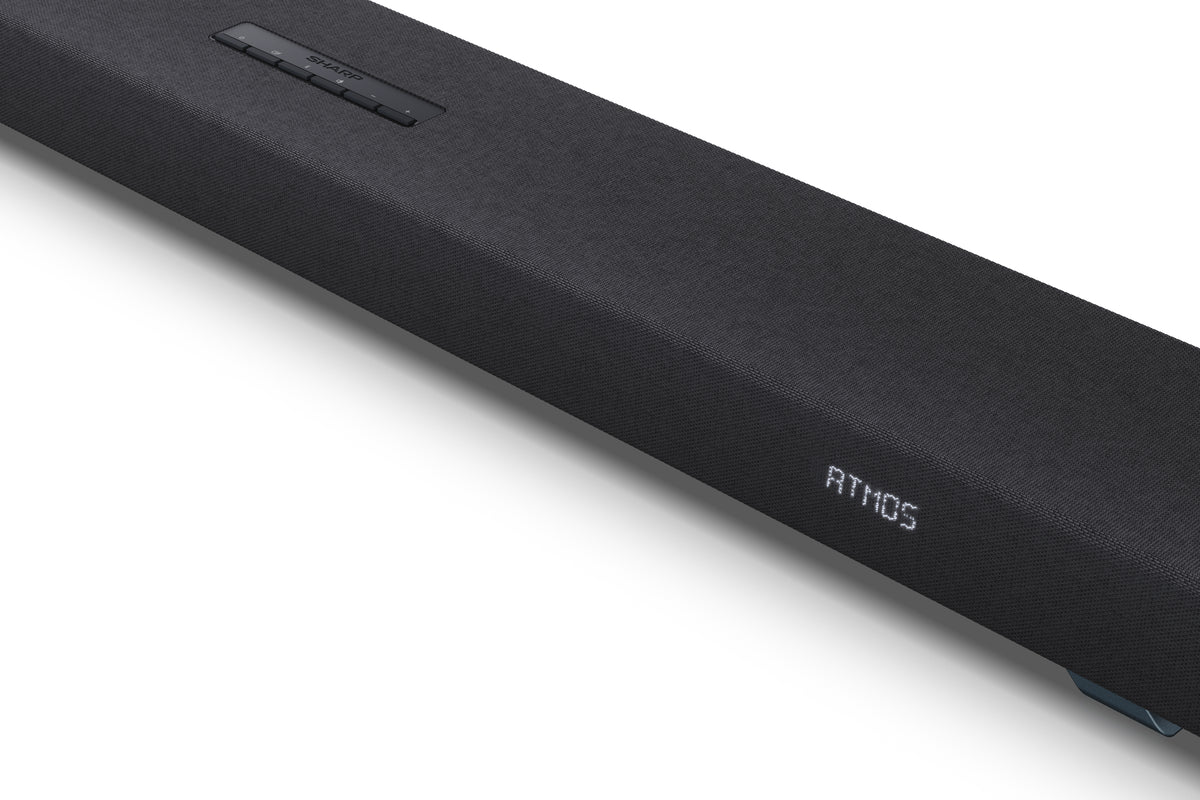 Sharp HT-SBW53121BK – Soundbar – 3.1.2, Dolby Atmos/DTS:X, mit kabellosem Subwoofer, 182 W