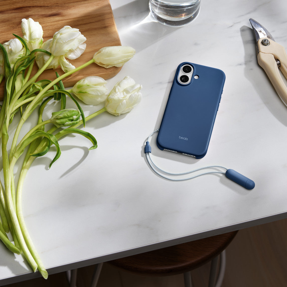 Apple Backcover – für Apple iPhone 17, MagSafe, mit Ständer, Mikrofaser+PC, Bedrock Blue