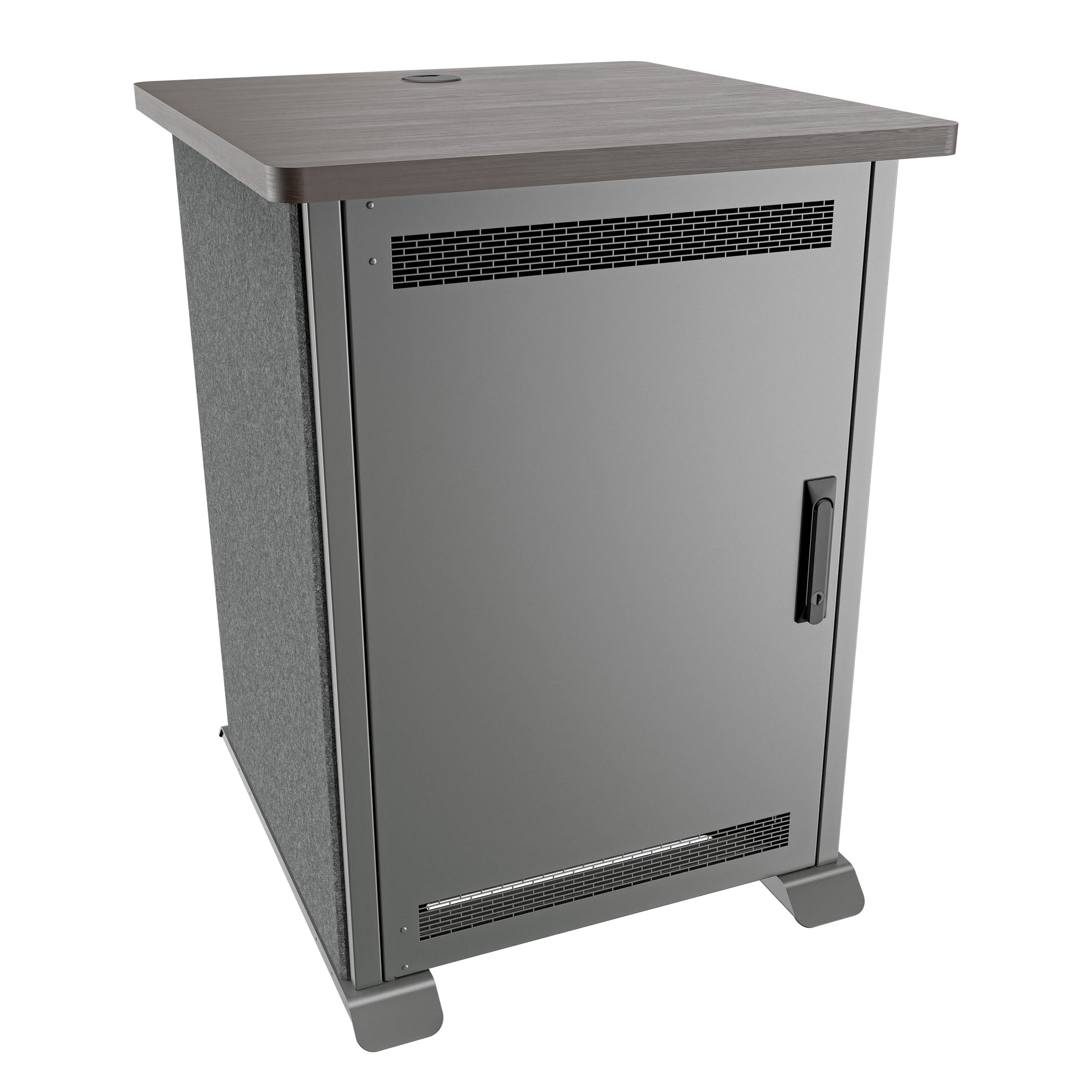 Middle Atlantic FMR-1627A3GC – Freistehendes Rack, 16U, 685,8 mm Tiefe, 136,1 kg Traglast, Anthrazit