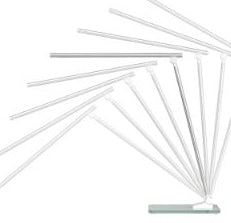 Unilux Tischleuchte LED POPY – dimmbar – 3000/4000/6000 K – 408 lm 4,9 W – Glas