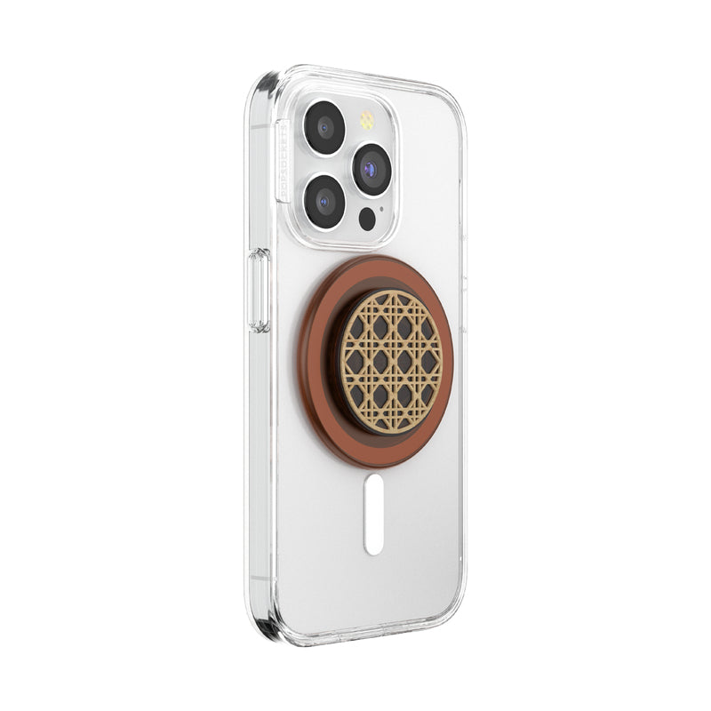 PopSockets Magnethalterung – für universelle Mobiltelefone, Handyhülle, Braun