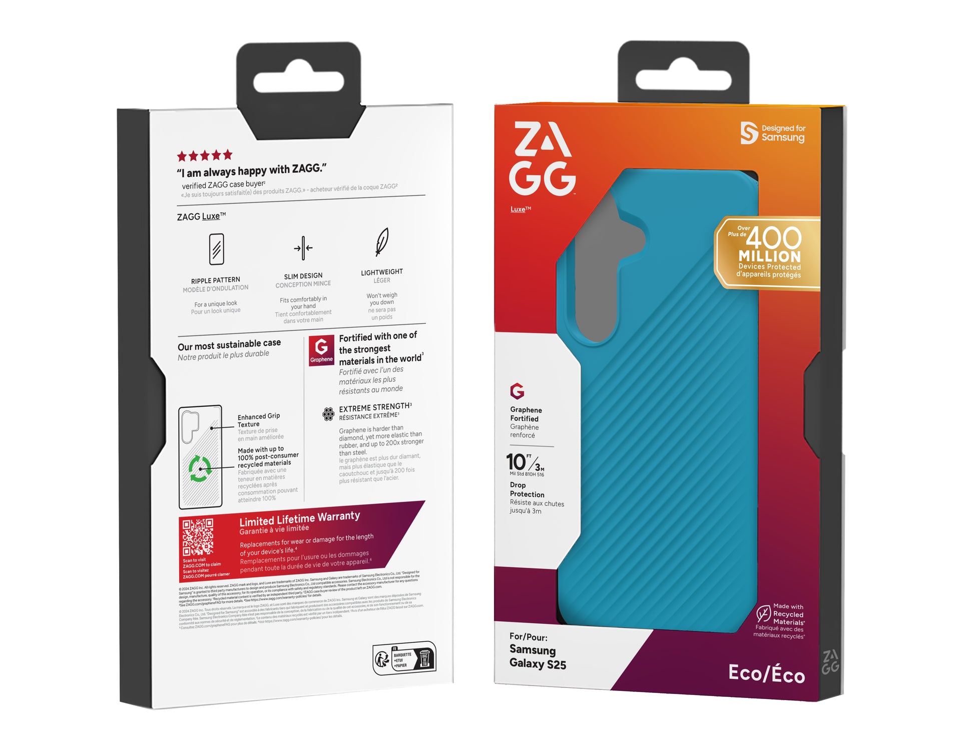 ZAGG Backcover Luxe – für Samsung Galaxy S25 – River Blue