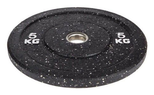 Fitcom Gewichtsscheibe Stossstangengewicht, HiTemp, 5 kg, Ø 45,0 cm, Gummi, Weiss – 1 Stück