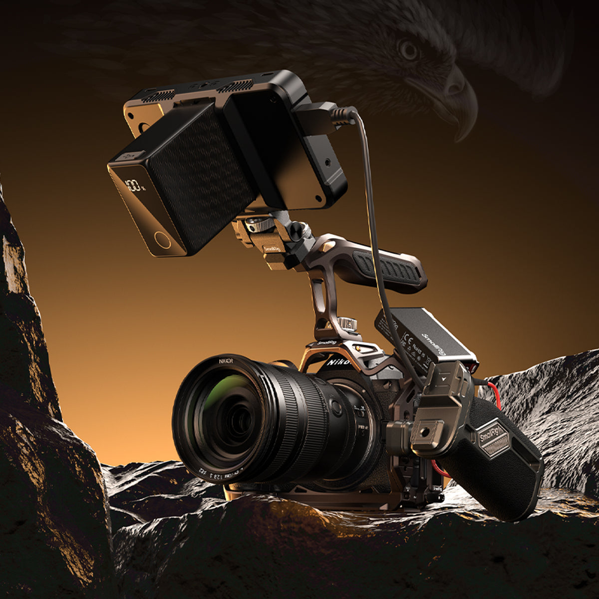 SmallRig Night Eagle Kameracage – Aluminium – für Z5II, Z7, Z6 und andere – Schwarz