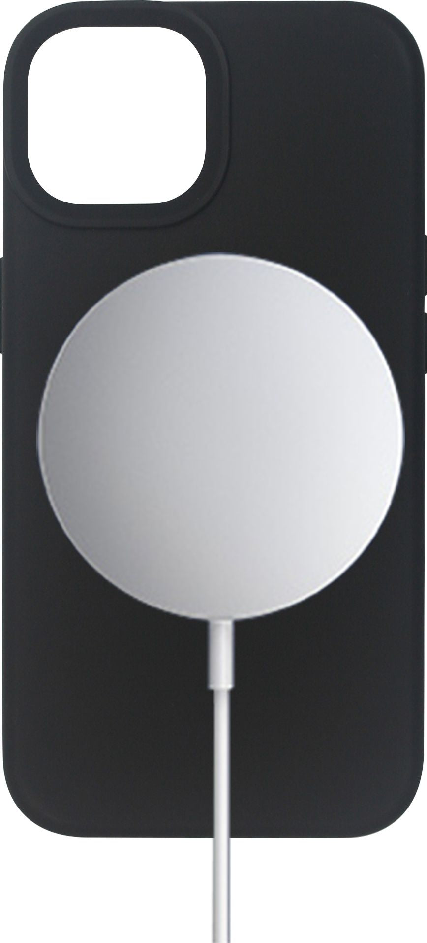 eSTUFF INFINITE ROME (GRS) Backcover – für Apple iPhone 12/12 Pro, MagSafe, Silikon, Schwarz