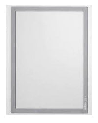 Franken Aushangrahmen – A4, silber, transparent, magnetisch – 2 Stk.