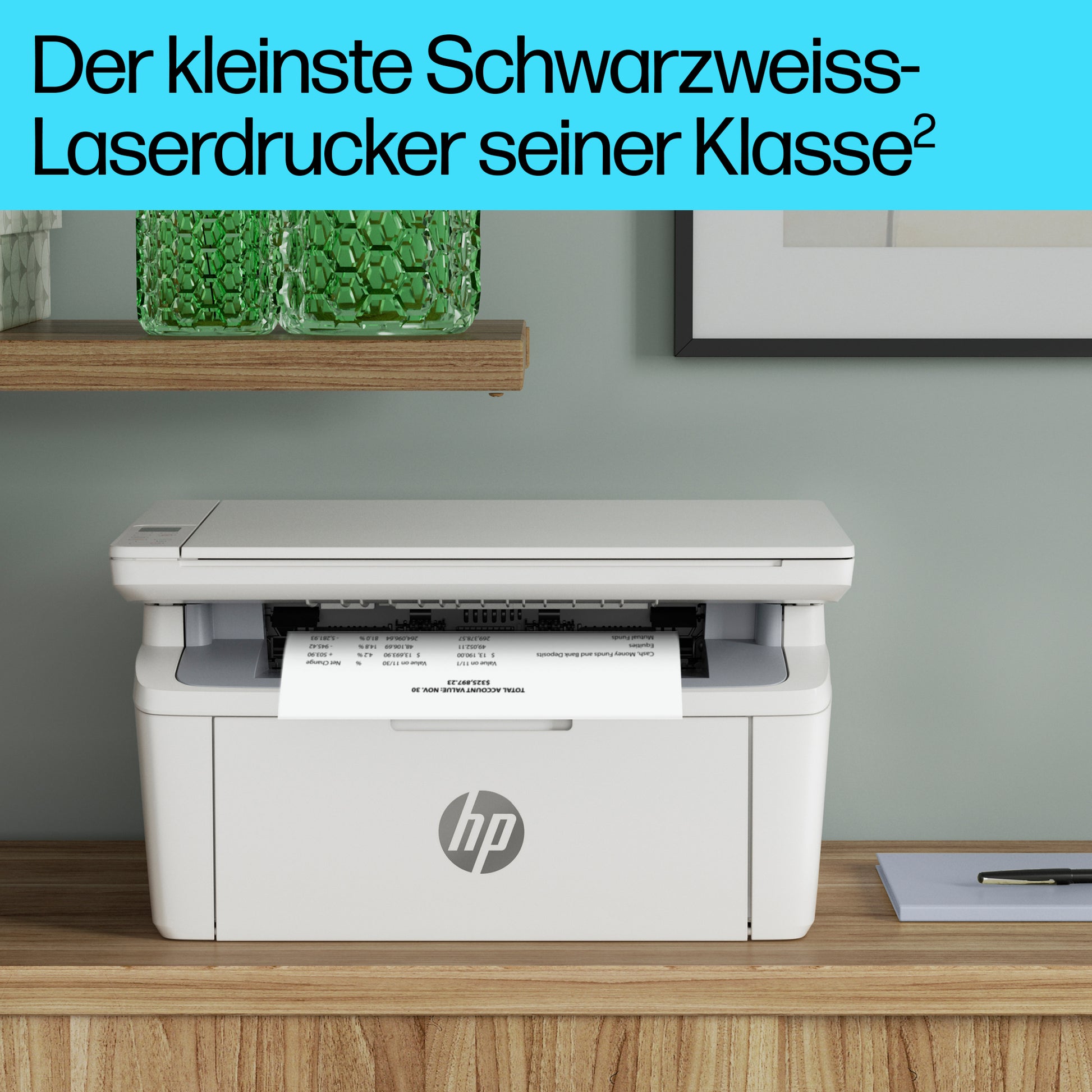 HP LaserJet MFP M140w – SW-Laser-Multifunktionsdrucker, A4, 3-in-1, WLAN/LAN, AirPrint