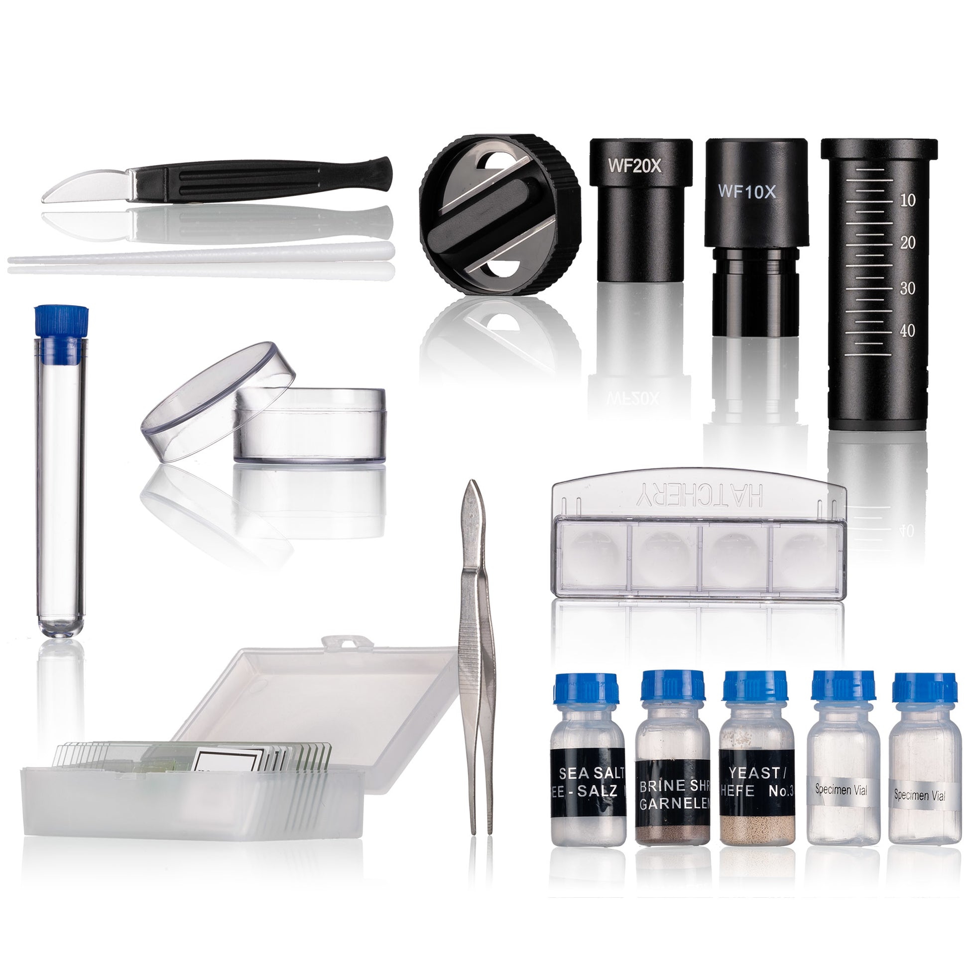 Bresser Optics Mikroskop-Bausatz – Junior Biolux, 1600×, LED-Beleuchtung, ab 8 Jahren