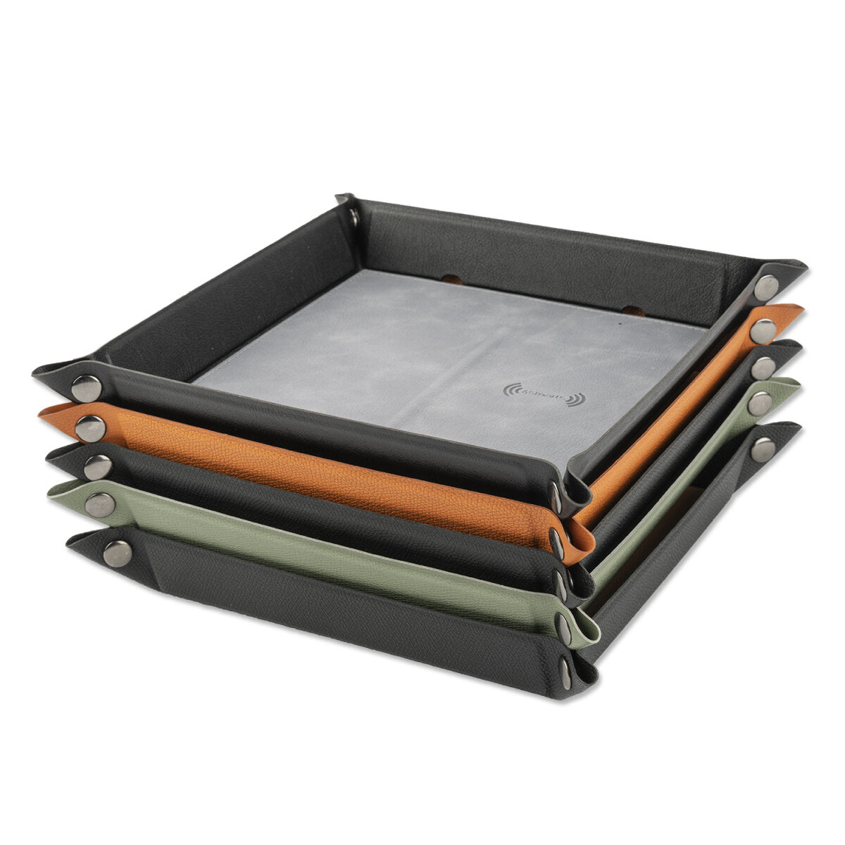 4smarts Smarttray Ladeset – 20 W, 2× USB-C, Qi, faltbar – für Smartphones, Universal