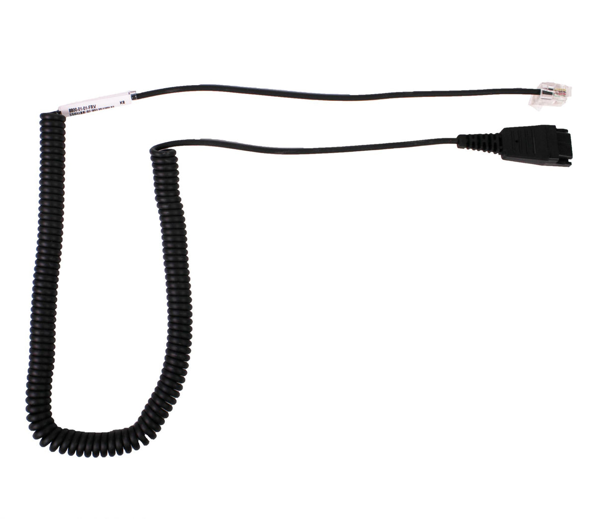 freeVoice 8800-01-25-FRV – Adapterkabel – QD (Jabra) auf RJ-10 (4P4C) – für Yealink T4x – Schwarz