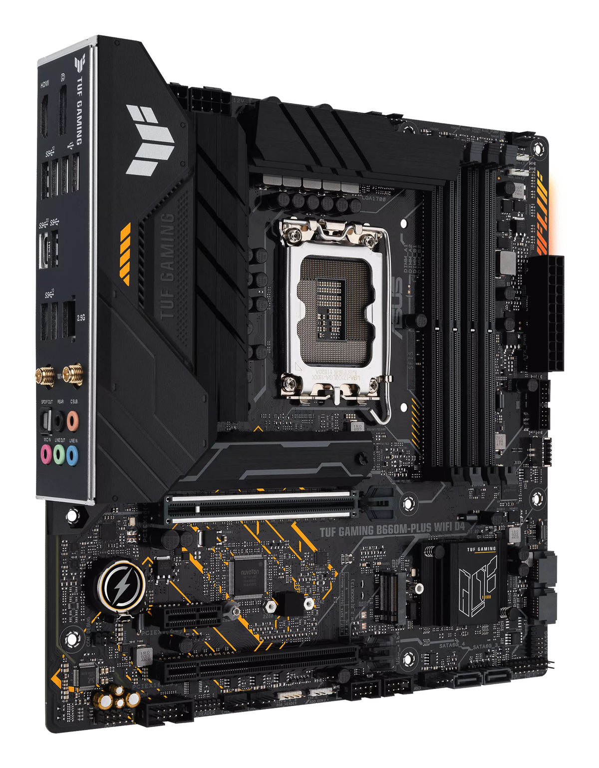 ASUS TUF GAMING B660M-PLUS WIFI D4 – Mainboard – LGA 1700, Intel B660, mATX, DDR4