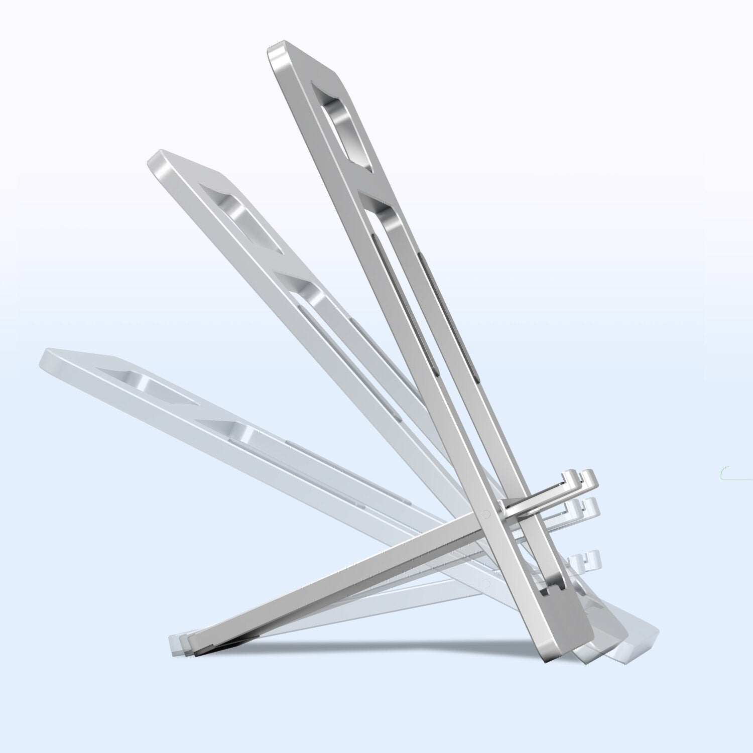 4smarts Tischständer, faltbar – für bis 7" (universal) – Silber, Aluminium