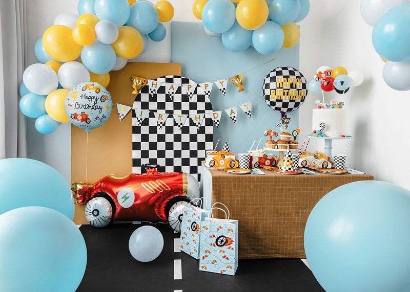 PartyDeco Folienballon Kinderparty – Hellblau – Ø 45 cm – Folie – 1 Stk