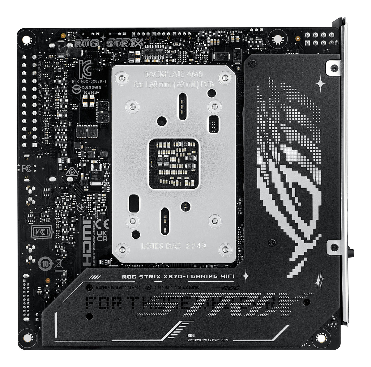 ASUS ROG STRIX X870-I GAMING – Mainboard – Sockel AM5, AMD X870, mini-ITX, DDR5