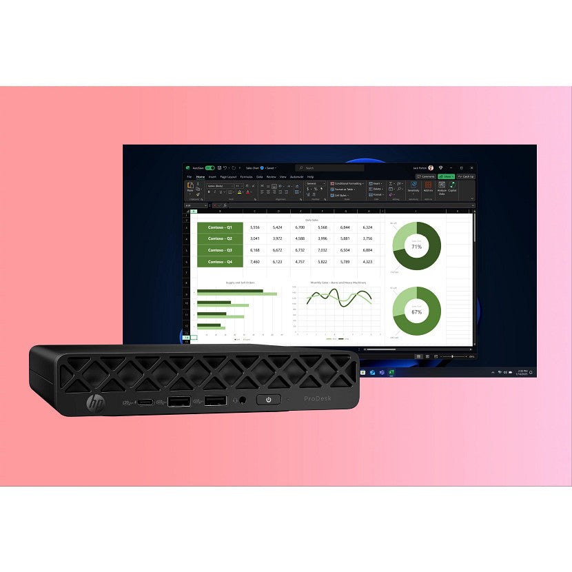 HP ProDesk 4 G1i Micro – Intel Core Ultra 5 235T, 16 GB RAM, 512 GB SSD, Windows 11 Pro