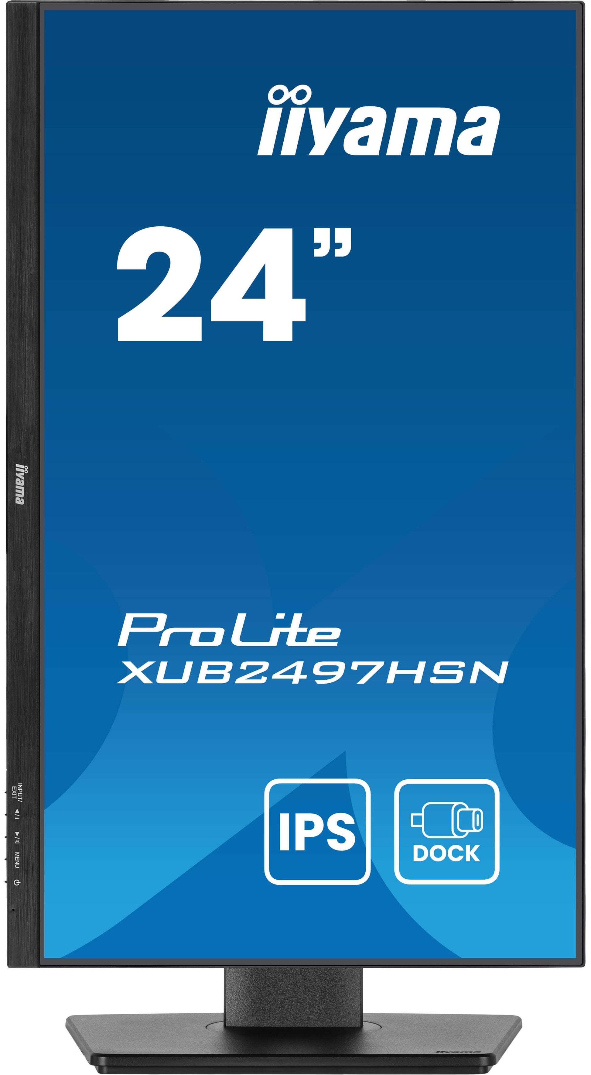 iiyama ProLite XUB2497HSN-B2 – 23,8", 1920 × 1080 (Full HD), IPS, 100 Hz, USB-C 65 W, LAN