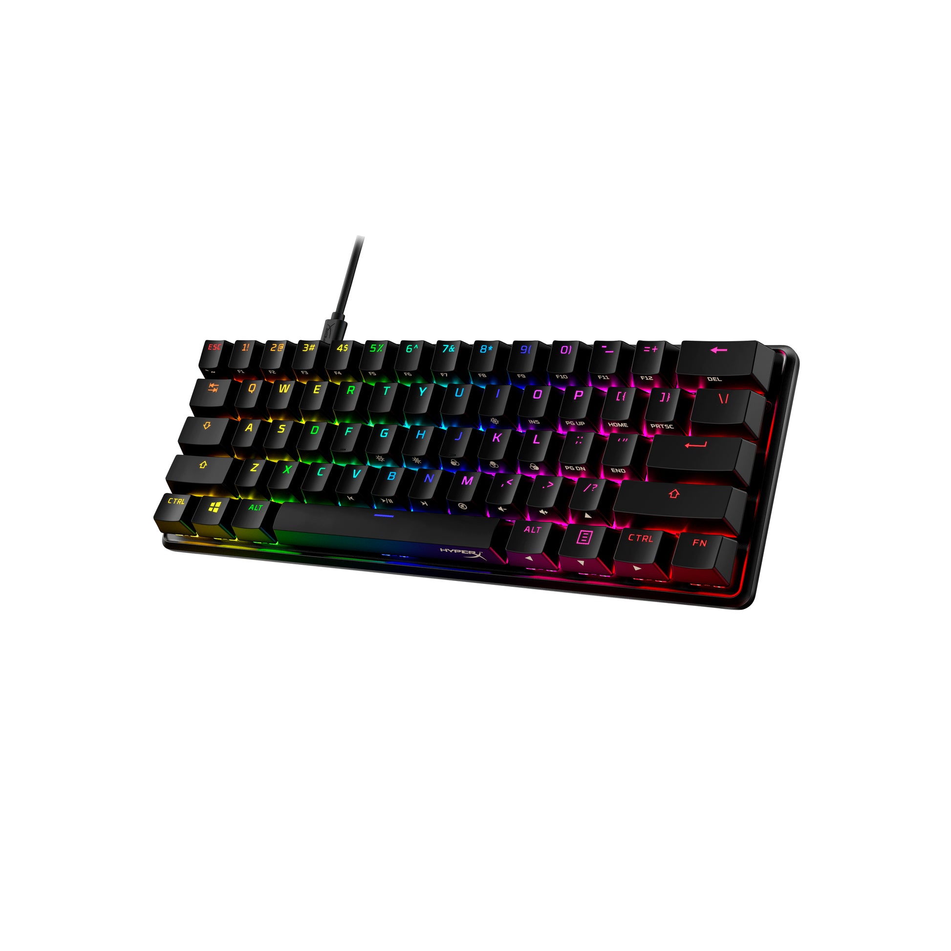 HyperX Alloy Origins 60 – Gaming-Tastatur 60% – Mechanisch (HyperX Red), Kabelgebunden, RGB, QWERTY (US-INT)