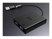 i-tec USB-A/USB-C Multiport-Adapter – 2× DisplayPort, 2× 4K, DisplayLink Chip, 6950