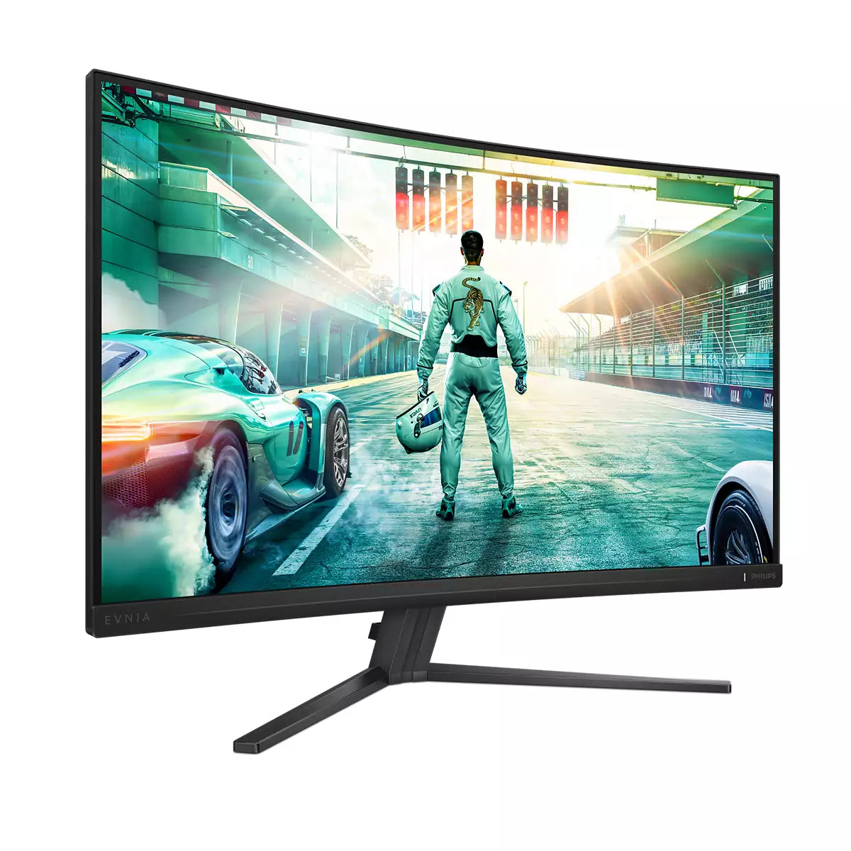 Philips 32M2C3500L/00 – Monitor, 31,5", VA, 180 Hz, 300 cd/m², Gebogen, VESA 100 × 100, Anthrazit