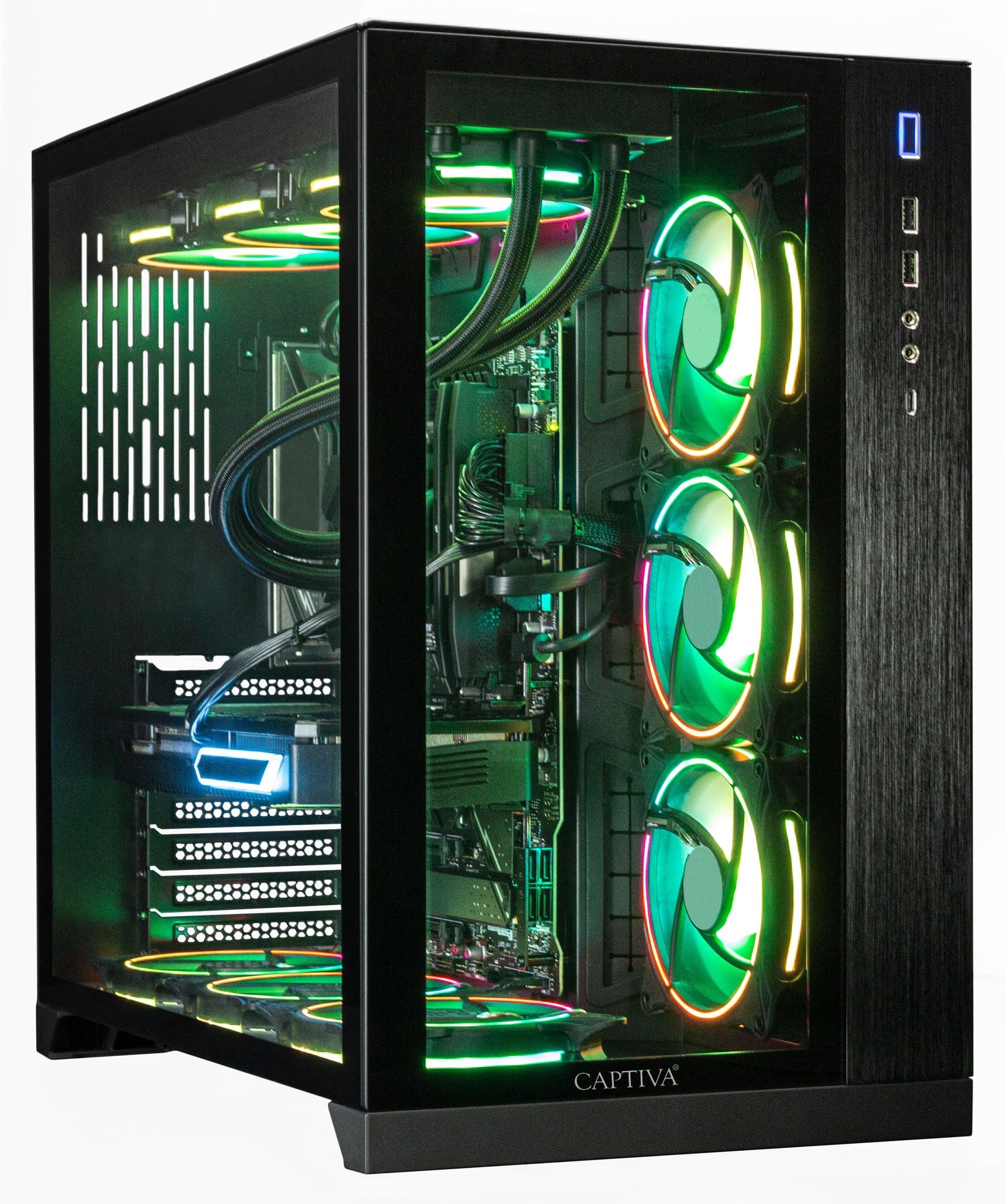 Captiva Tower – AMD Ryzen 9 9900X, 64 GB RAM, 2 TB SSD, NVIDIA GeForce RTX 5080 16 GB, Windows 11 Home