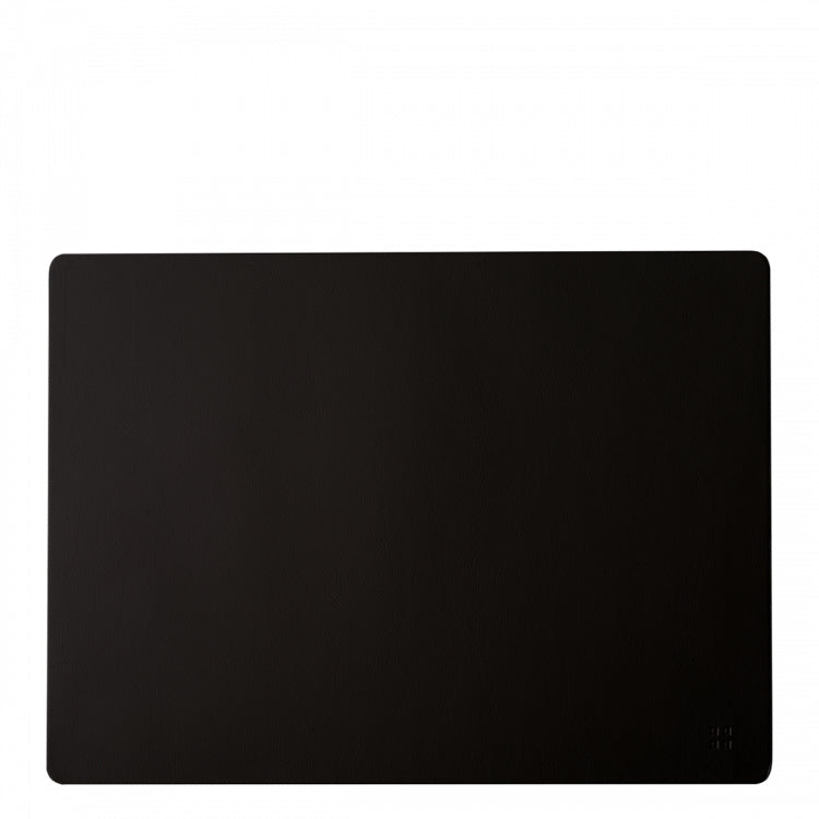 Sola Tischset – Kunstleder (PU), Schwarz, 45 × 32 cm