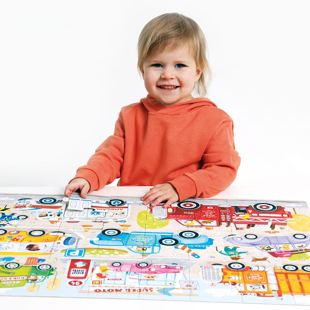 Banana Panda Puzzle Cars – 40 Teile – 25 × 21,5 cm – ab 3 Jahren