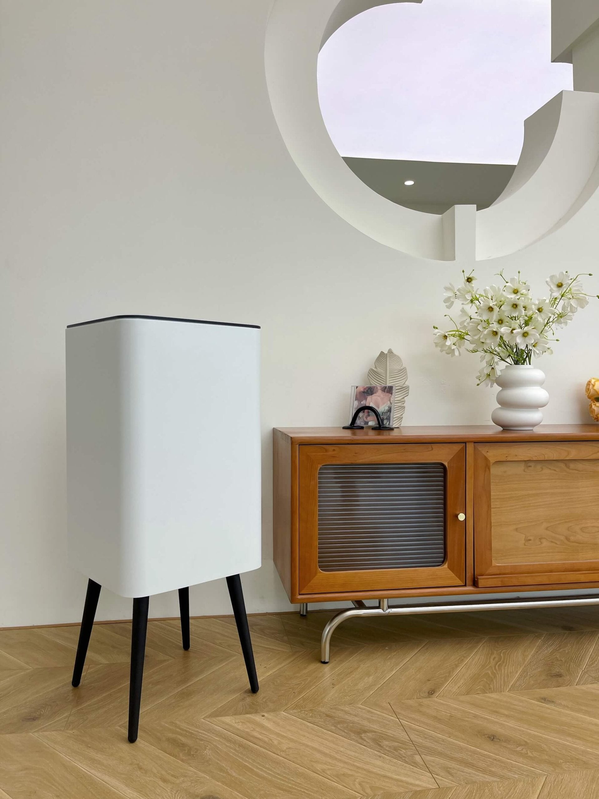Sonnenkönig Infrarot-Heizlüfter Eleganz Tower S – 500 W, bis 10m², WLAN, Alexa & Google Assistant