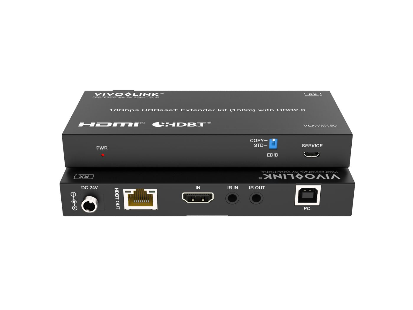 Vivolink VLKVM150 – KVM-Extender-Set HDBaseT – USB 2.0, bis 150 m