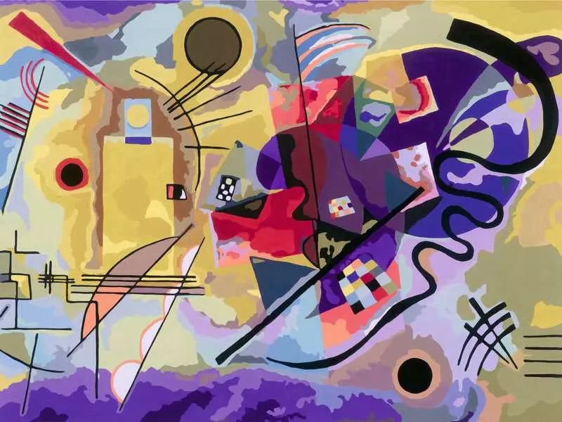 Ravensburger CreArt – Malen-nach-Zahlen-Set – Kandinsky (Gelb, Rot, Blau) – ab 14 Jahren
