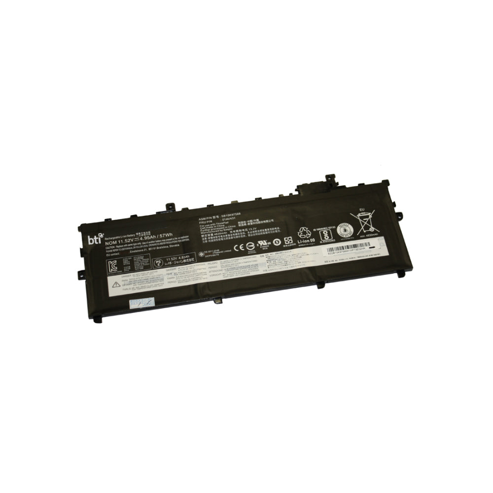 BTI Notebook-Akku – für Lenovo ThinkPad Carbon (5. Gen.) – 57 Wh, 11,52 V – Schwarz