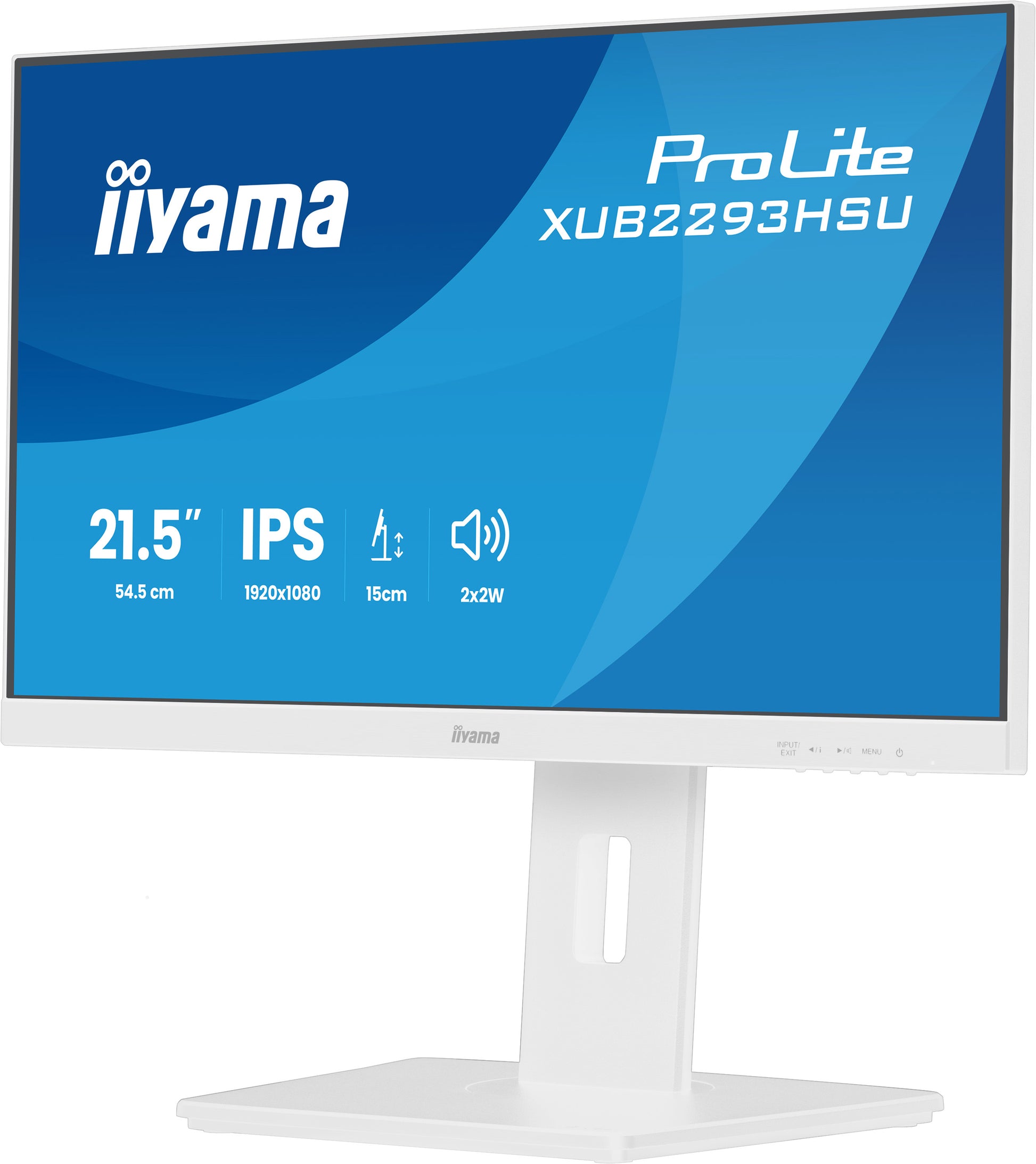 iiyama ProLite XUB2293HSU-W7 – Monitor, 21", 1920 × 1080 (Full HD), IPS, 100 Hz, 300 cd/m²