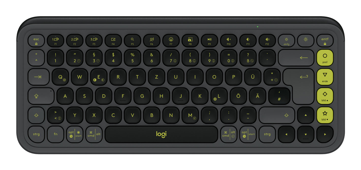 Logitech POP ICON KEYS – Tastatur, DE-Layout (DE), Grau