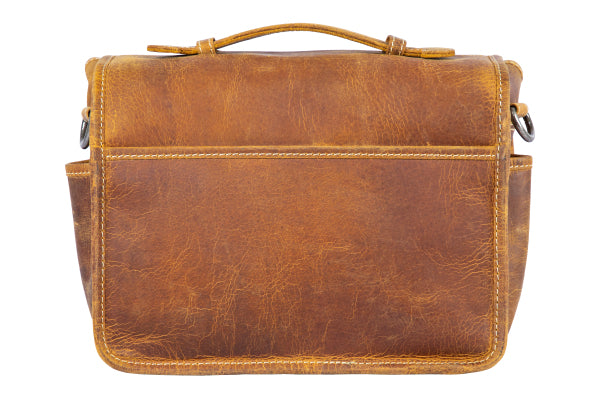 Alpenleder Presse-Umhängetasche – Leder – Beige – 290 × 210 × 100 mm