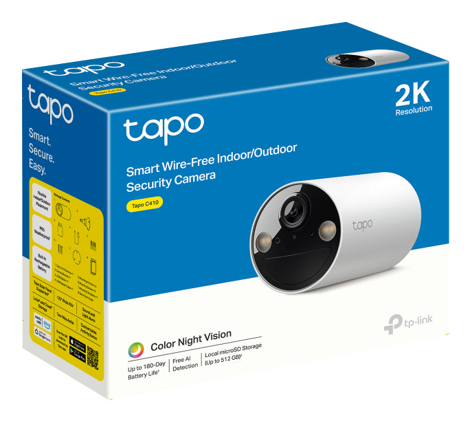TP-Link Tapo C410 Bullet – 3 MP – 3,17 mm – WLAN – IP65