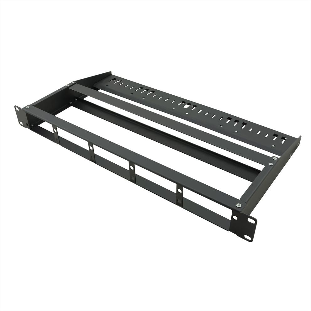 VALUE 21.99.1108 Panel-Bausatz – 19U, Schwarz, für 5 Module, 1 Stück