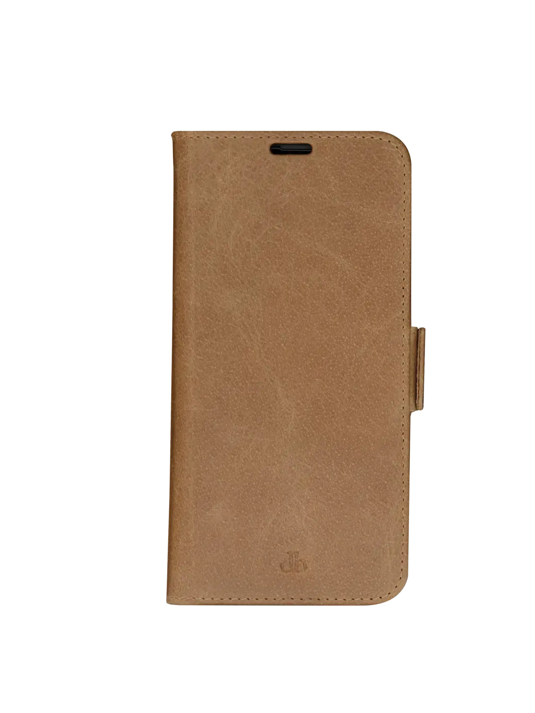dbramante1928 Wallethülle – für Apple iPhone 12/12 Pro, mit Ständer, 3 Kartenfächer, Leder, Beige