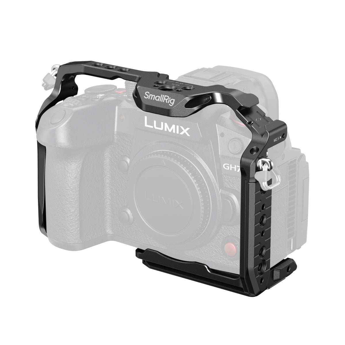 SmallRig HawkLock Schnellspannkäfig – 160,3 × 62 × 114 mm, 192,5 g – für Panasonic LUMIX GH7, GH6 – Schwarz