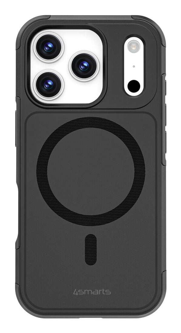 4smarts Backcover Defend – für Apple iPhone 17 Pro – schwarz – TPU/PC – MagSafe-kompatibel