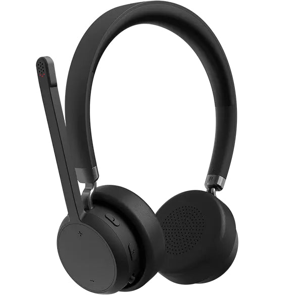 Lenovo Duo Headset – Over-Ear – Bluetooth 5.3, klappbares Boom-Mikrofon – Schwarz – bis 31 h