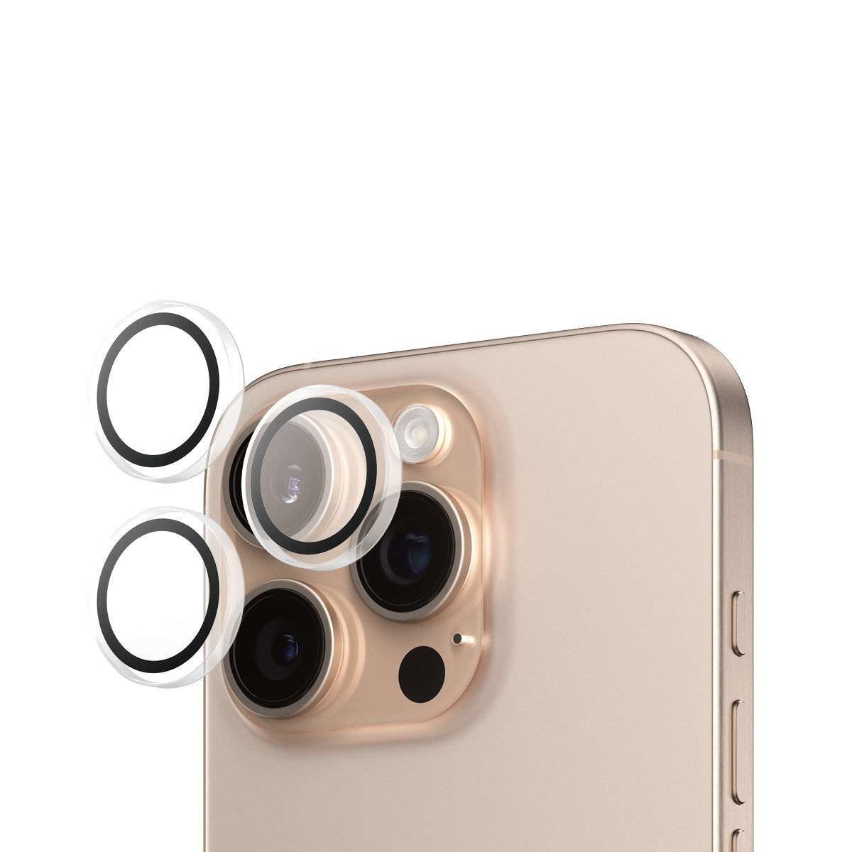 PanzerGlass Kameralinsenschutz – für iPhone 16 Pro/16 Pro Max – Transparent